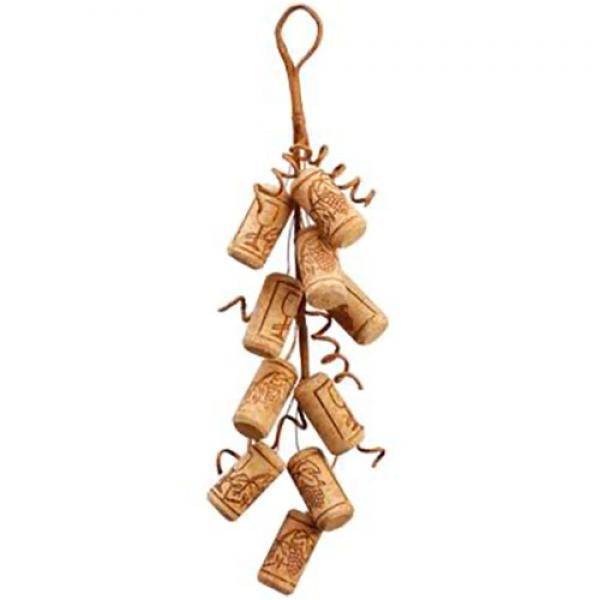 11" long burst of wired wine corks.