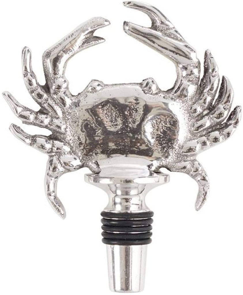 Metal crab bottle stopper with rubber rings 
