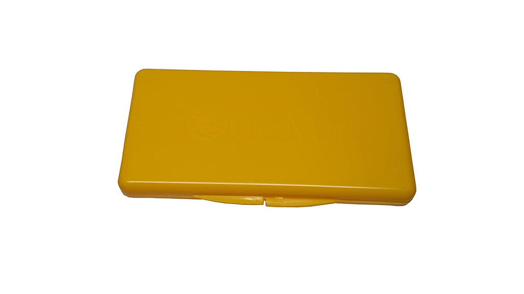 The back of The Wipe Box, plain yellow with no graphic or text.